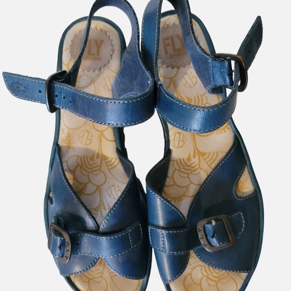 Denim blue sandals - Picture 2 of 5